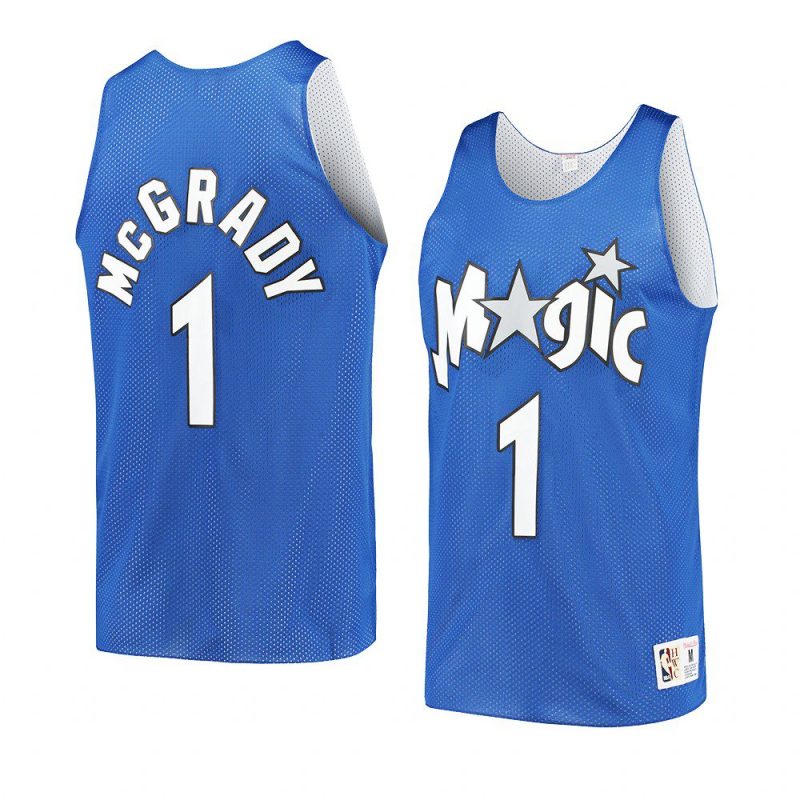 reversible practice tracy mcgrady jersey hardwood classics blue white