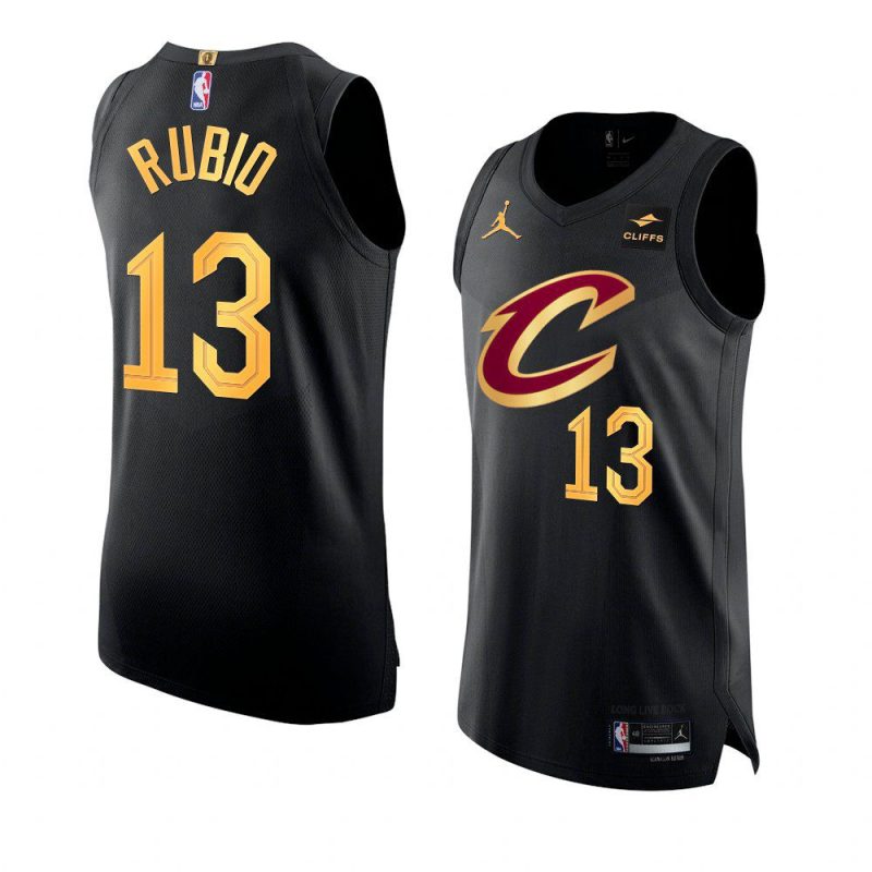 ricky rubio 2022 23cavaliers jersey statement editionauthentic black