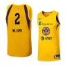 riquna williams women's jersey swingman yellow 2021