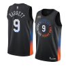 rj barrett jersey city edition black swingman player men's