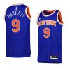 rj barrett knicksjersey 2022 23icon edition blueswingman