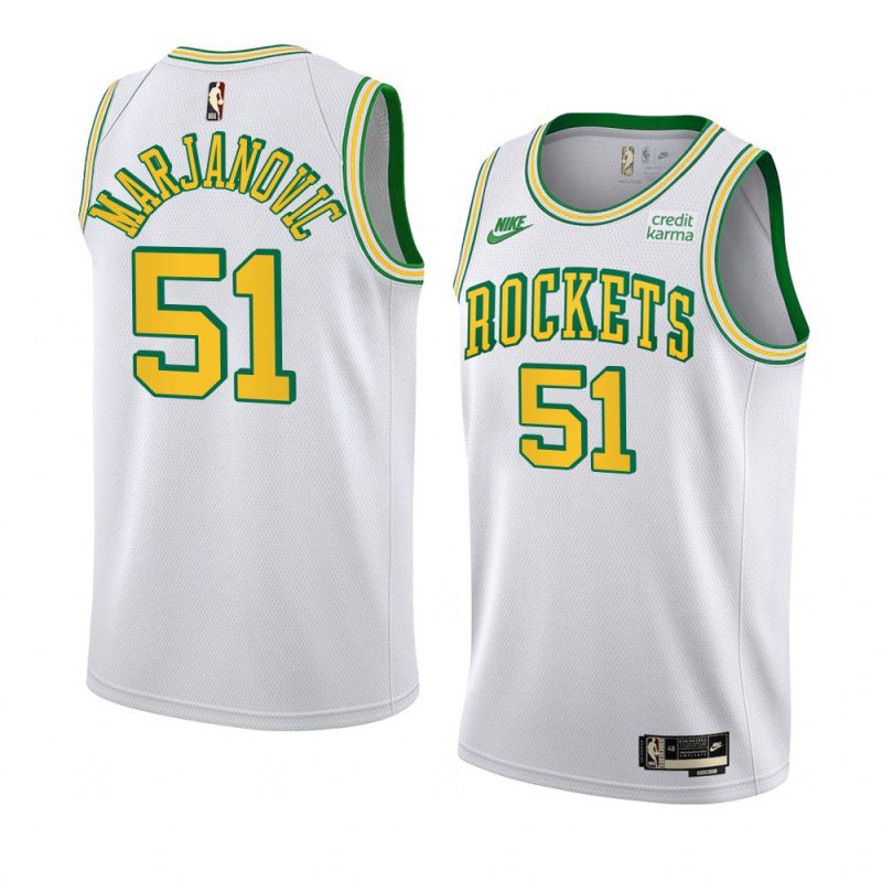 rockets boban marjanovic white 2022 23classic edition 55th anniversary jersey