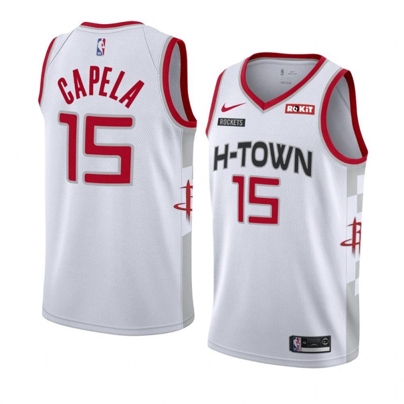 rockets clint capela city jersey men's white 2019