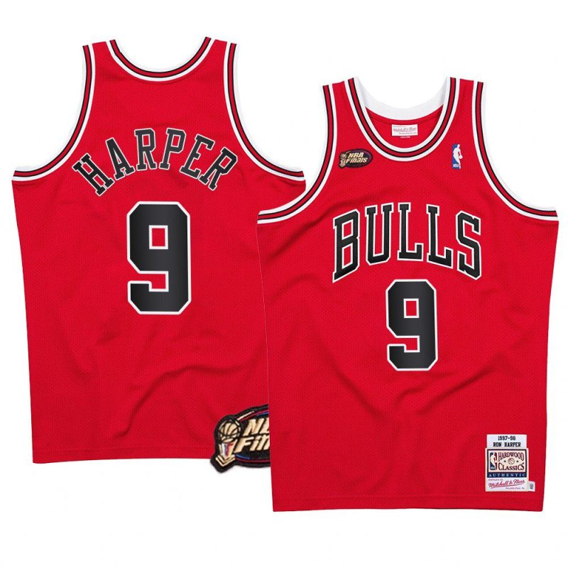 ron harper bulls jersey 1997 98 nba finals red the last dance