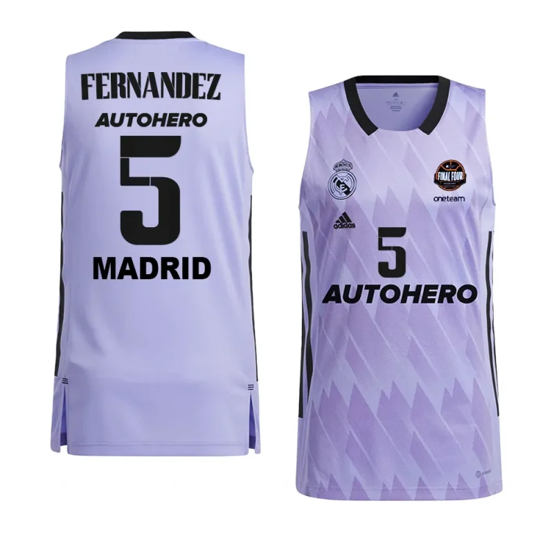 rudy fernandez real madrid 11th euroleague champions purplejersey purple