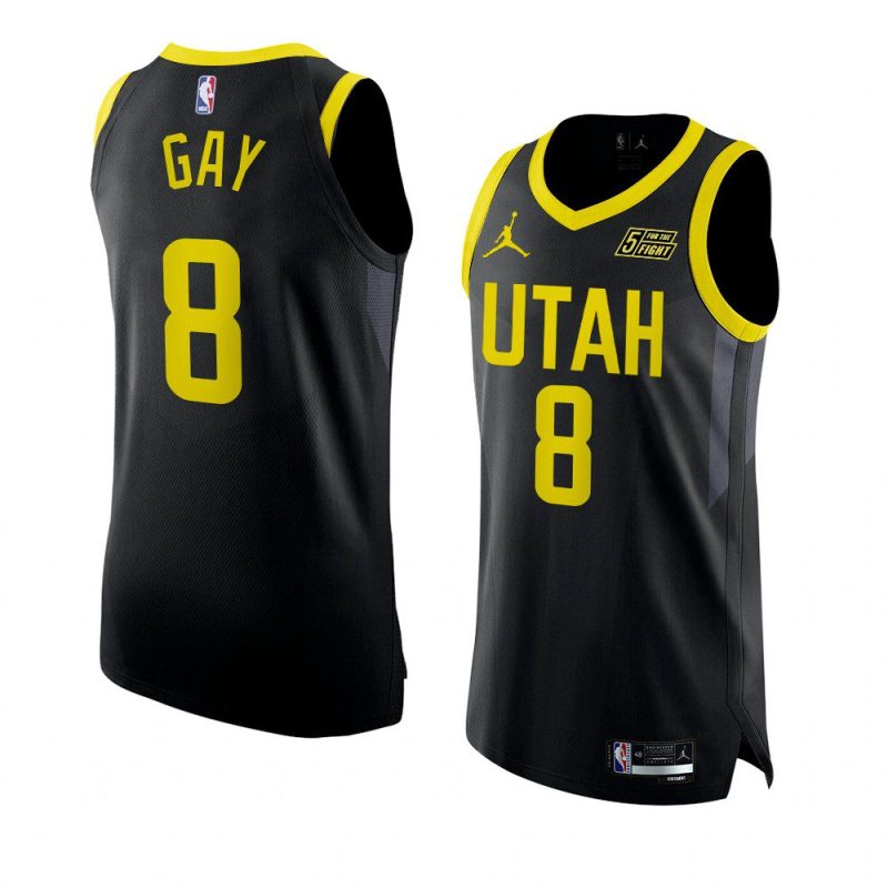 rudy gay 2022 23jazz jersey statement editionauthentic black