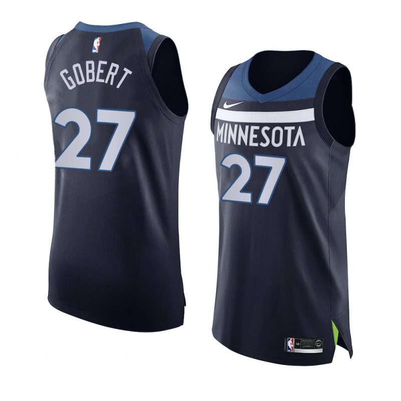 rudy gobert timberwolves jersey authenticicon edition navy