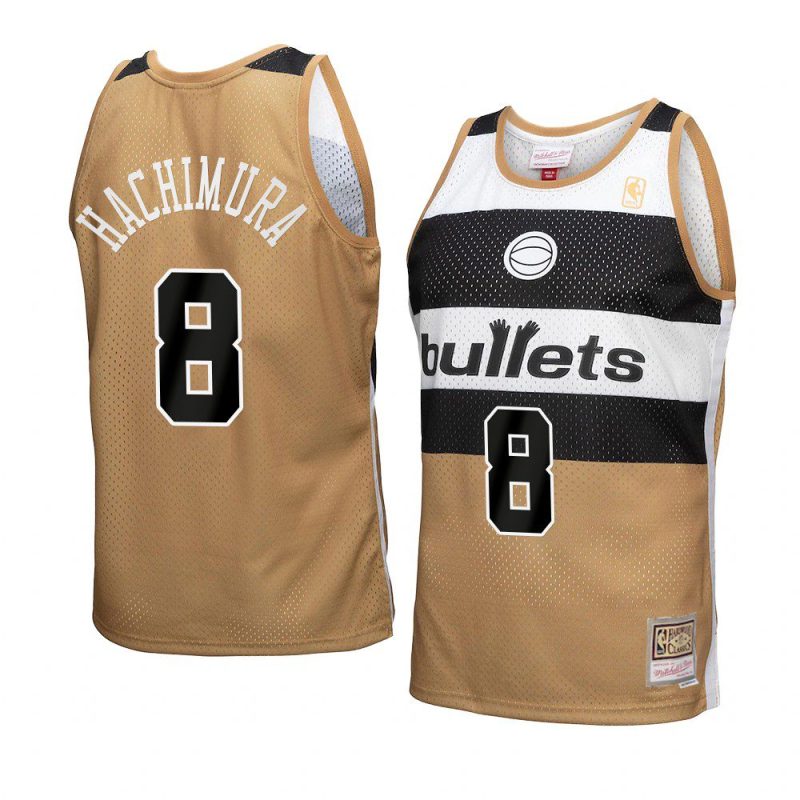 rui hachimura bulletsjersey reload 3.0 gold