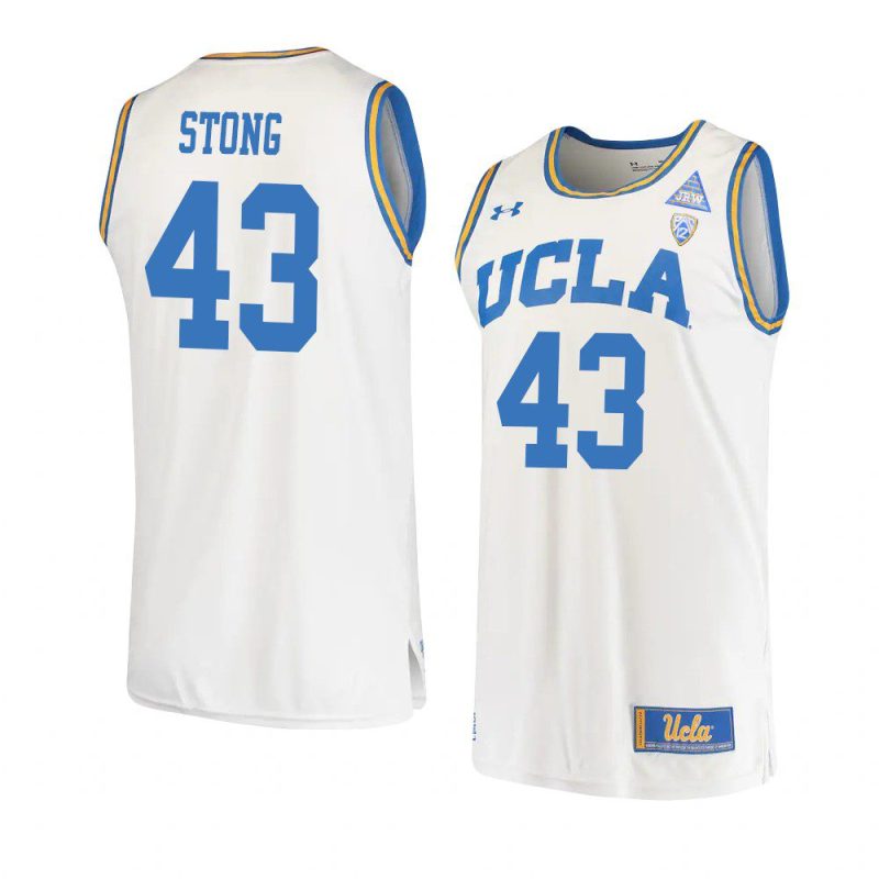 russell stong original retro jersey college basketball white