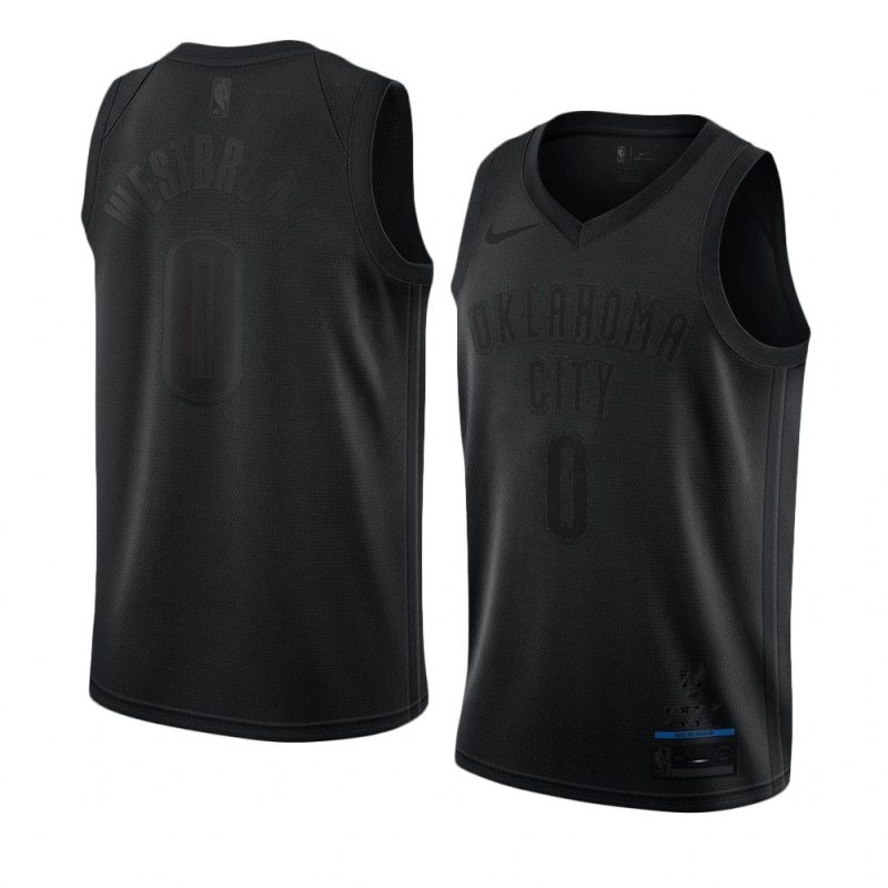 russell westbrook 0 mvp black jersey