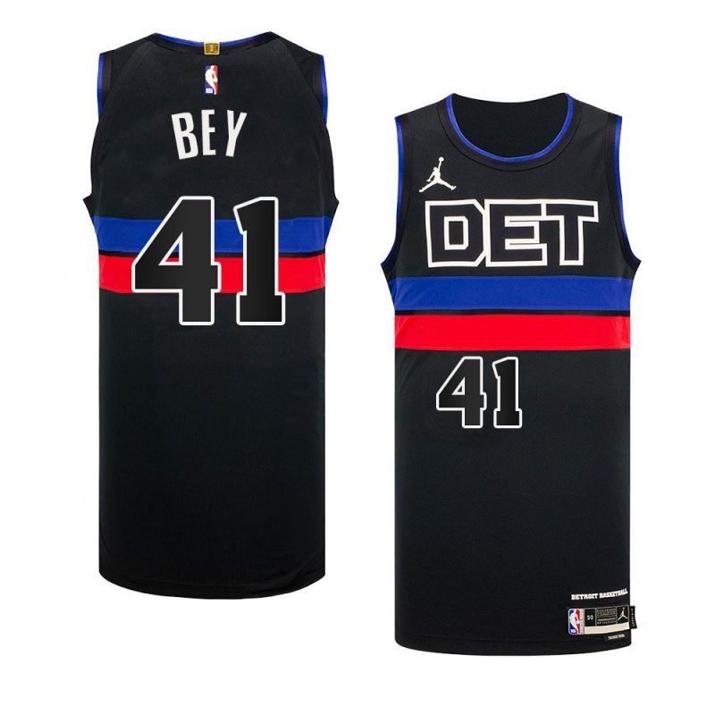 saddiq bey 2022 23pistons jersey statement editionauthentic black