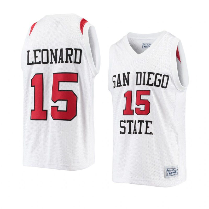 san diego state aztecs kawhi leonard alumni limited jersey men's white