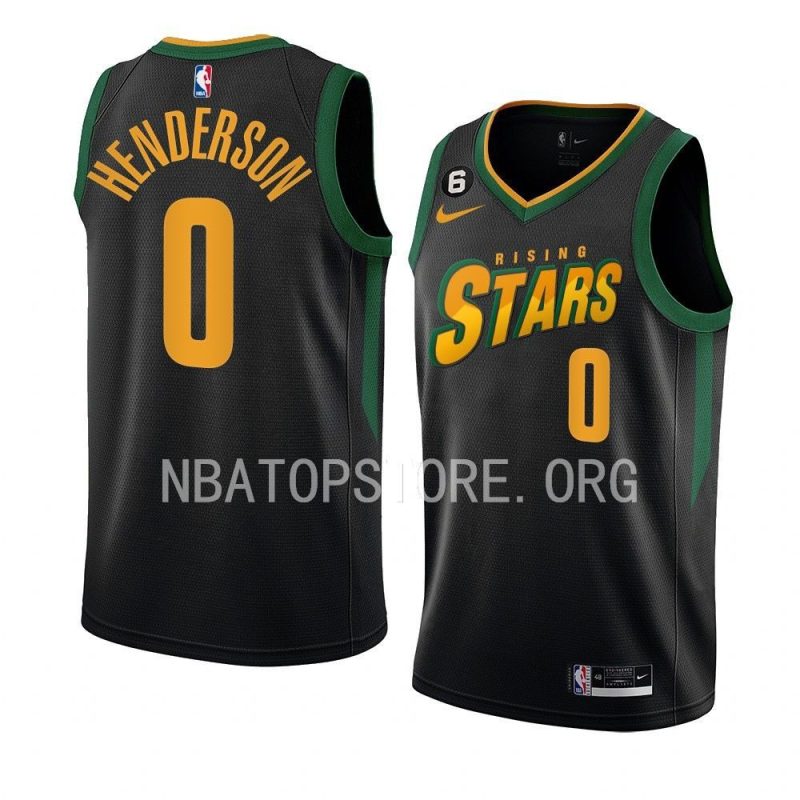 scoot henderson jersey 2023 nba rising stars black