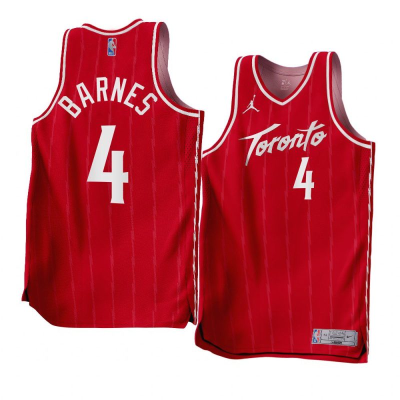 scottie barnes red earned edition jersey