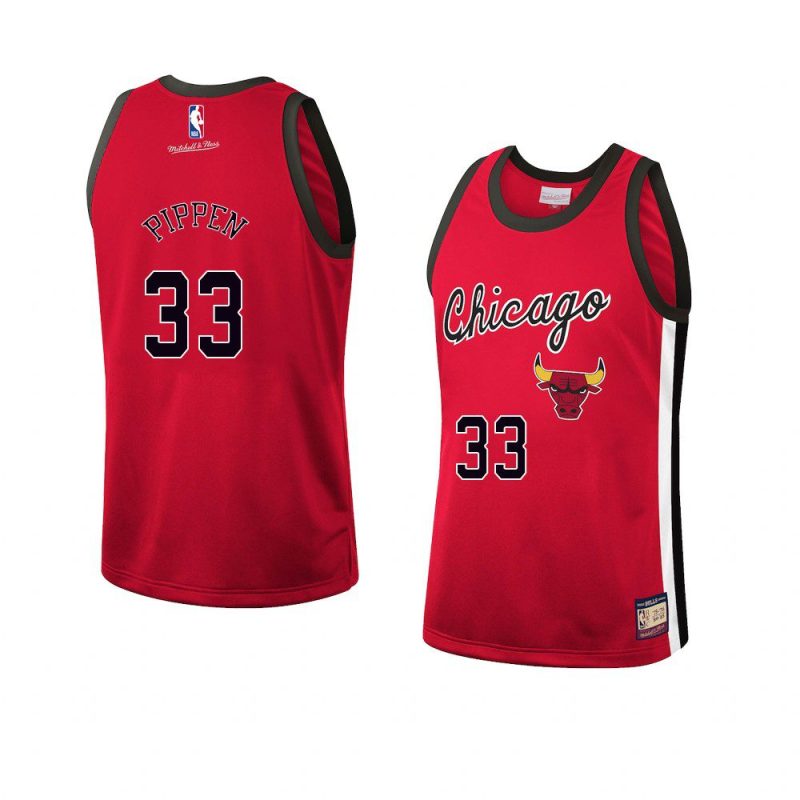 scottie pippen fashion jersey hardwood classics red