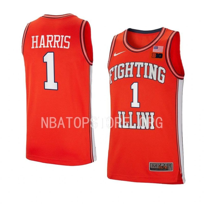 sencire harris jersey retro basketball orange 2022 23