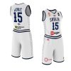 serbia 2023 fiba basketball world cup nikola jokic white shorts set jersey