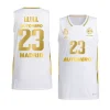 sergio llull golden edition jersey euroleague champ11ons white