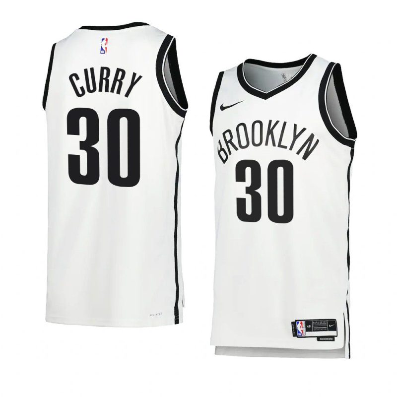 seth curry netsjersey 2022 23association edition whiteswingman