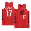 shaedon sharpe 2022 23blazers jersey statement editionauthentic red