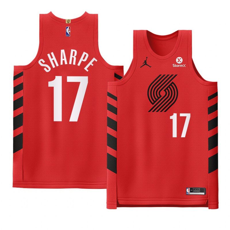 shaedon sharpe 2022 23blazers jersey statement editionauthentic red