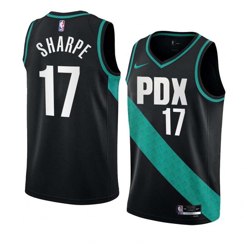 shaedon sharpe black city edition jersey