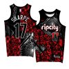 shaedon sharpe blazers rose garden exclusive editionjersey black