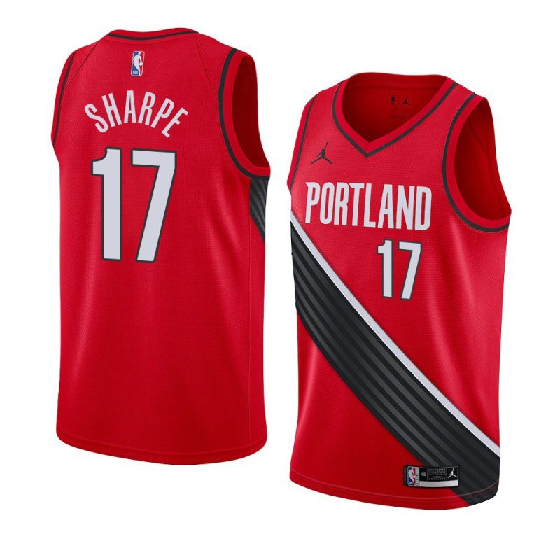 shaedon sharpe blazers statement edition red 2022 nba draft jersey