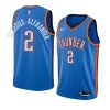 shai gilgeous alexander jersey city edition blue men's