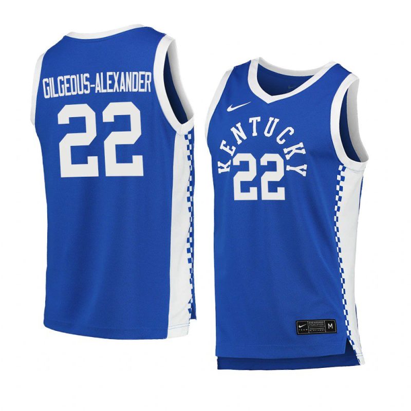 shai gilgeous alexander jersey college basketball blue men