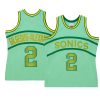 shai gilgeous alexander jersey space knit green hardwood classics