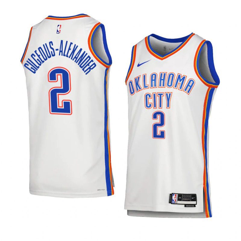 shai gilgeous alexander men swingman jersey association edition white