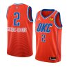 shai gilgeous alexander thunderjersey 2022 23statement edition orangeswingman