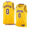 shaquille harrison lakersjersey 2022 23icon edition goldswingman