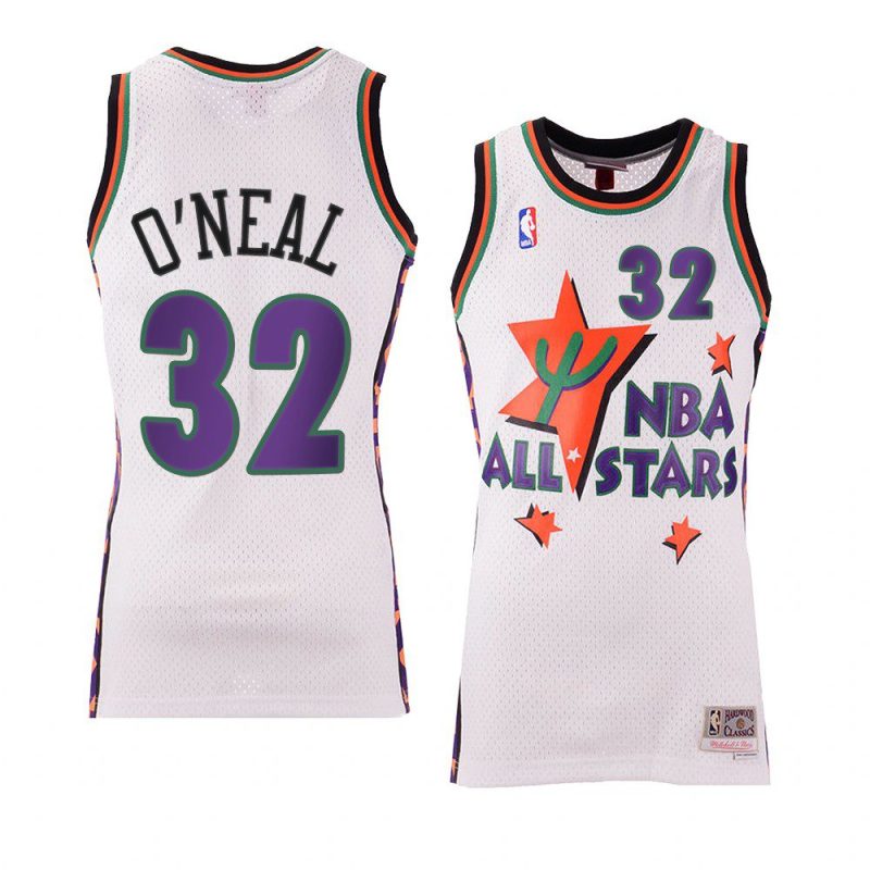 shaquille o'neal jersey 1995 nba all star white eastern conference men's