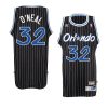 shaquille o'neal jersey throwback black mesh men