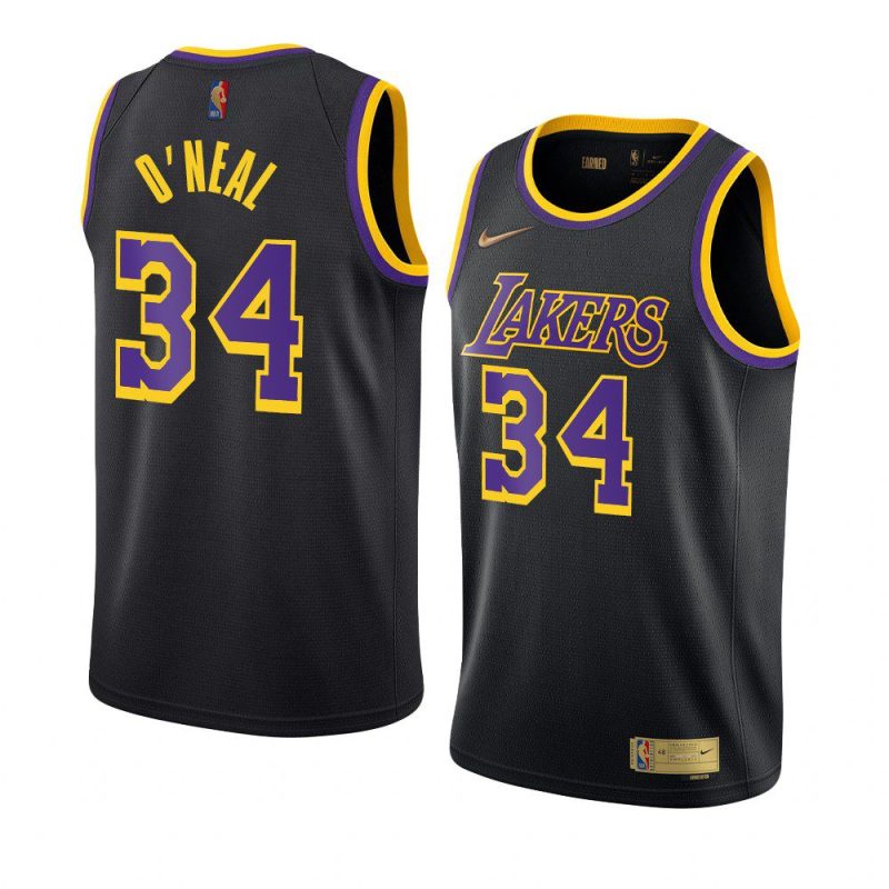 shaquille o'neal swingman earned edition jersey black