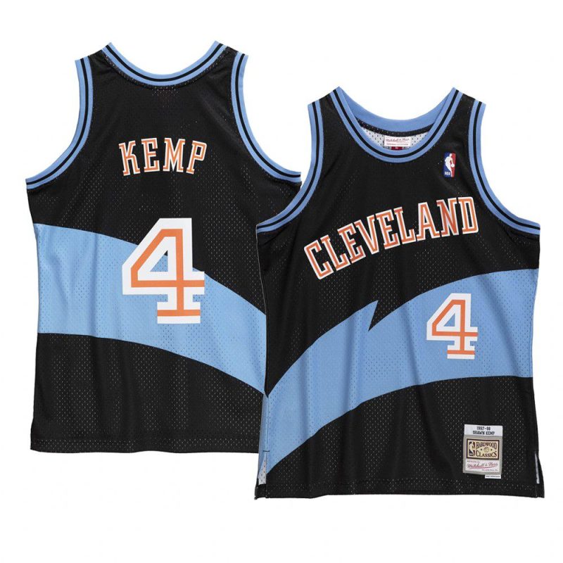 shawn kemp jersey hardwood classics black men's