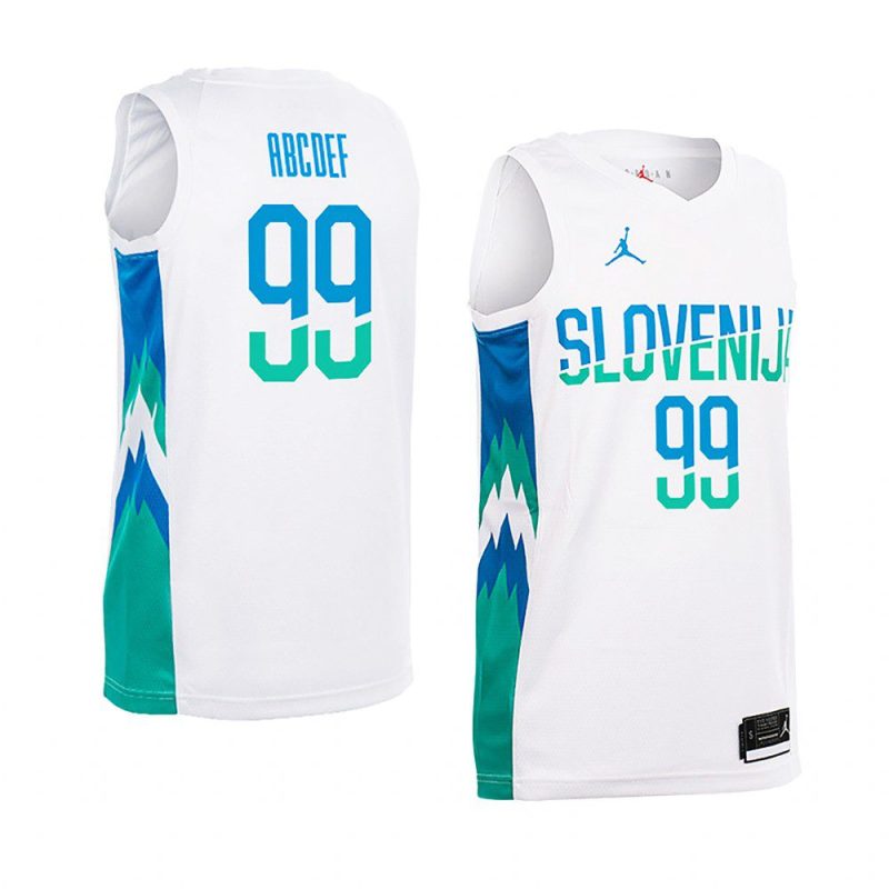 slovenia home custom white replica jersey