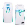 slovenia home luka doncic white replica jersey