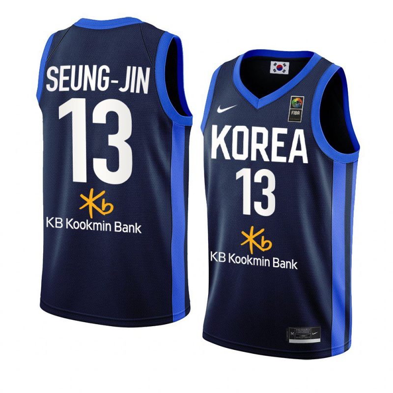 south korea 2022 fiba basketball world cup ha seung jin blue away jersey