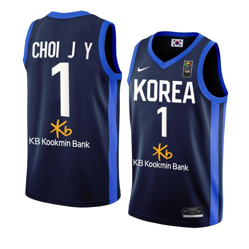 south korea 2022 fiba basketball world cup junyong choi blue away jersey