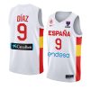 spain 2022 fiba eurobasket final alberto diaz white home jersey