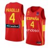 spain 2022 fiba eurobasket final jaime pradilla red away jersey