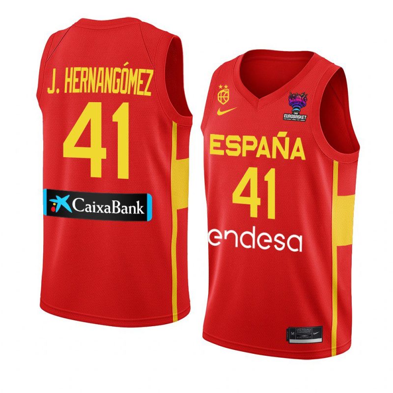 spain 2022 fiba eurobasket final juancho hernangomez red away jersey