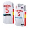 spain 2022 fiba eurobasket final rudy fernandez white home jersey