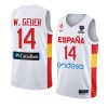 spain 2022 fiba eurobasket final willy hernangomez white home jersey