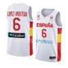 spain 2023 fiba world cup xabier lopez arostegui white basketball jersey