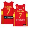 spain team 2023 fiba basketball world cup jaime fernandez red champions patch jersey