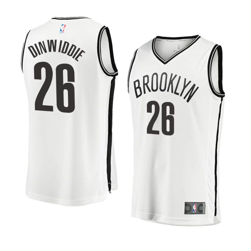 spencer dinwiddie jersey replica white association edition men